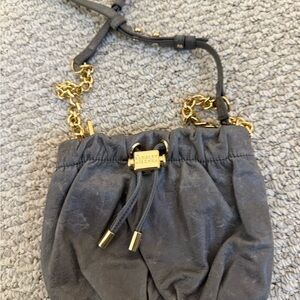 Badgley Mischka Charcoal Mini Bag with Gold Accents